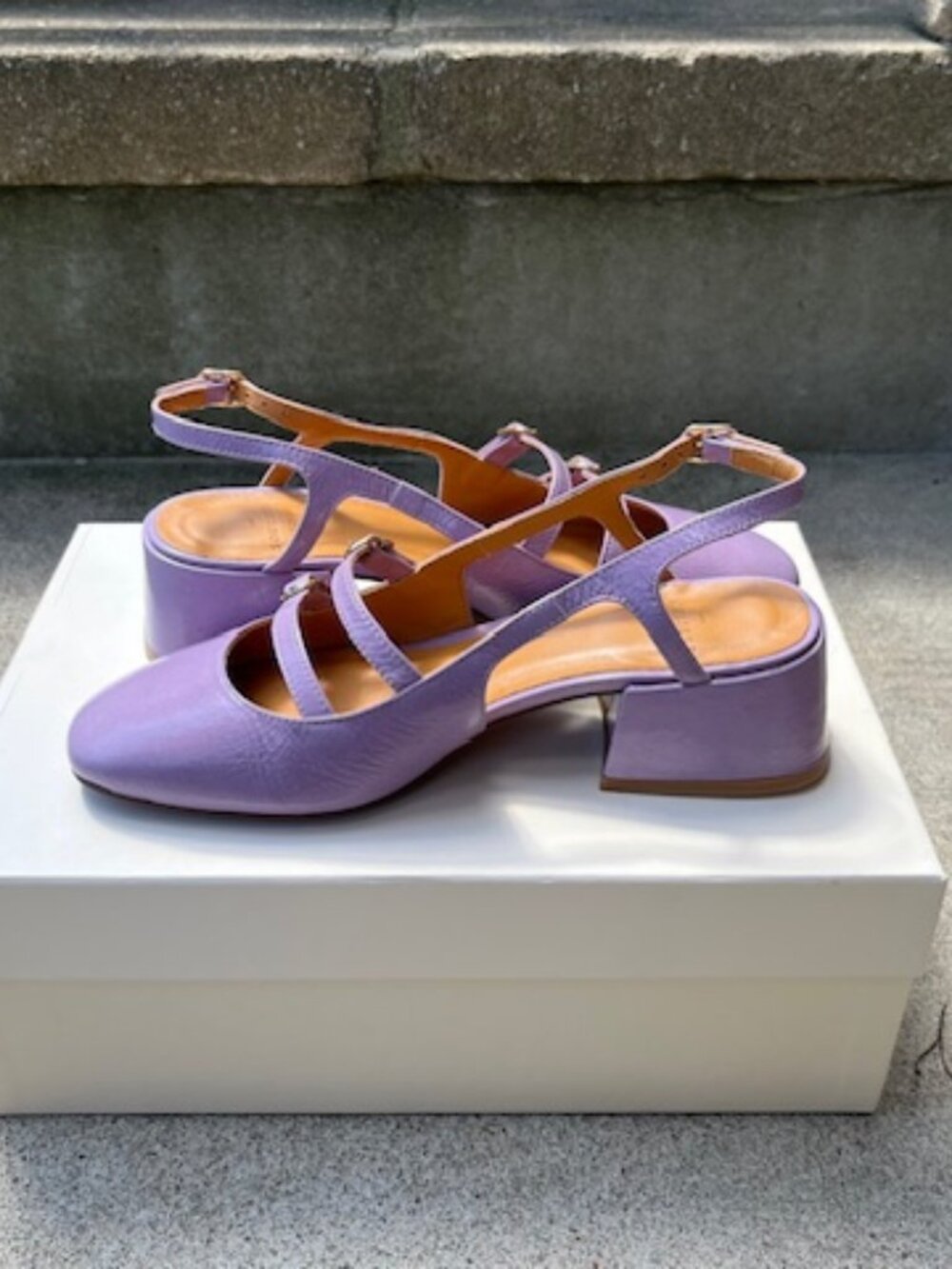 Sezane Paula Babies, Patent Lilac, 36/6, BNWT. - Picture 8 of 11